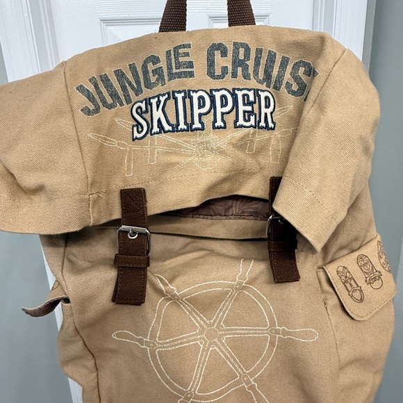 Disney Handbags - Disney Parks Jungle Cruise Skipper Backpack Canvas Adventureland Bag Rare